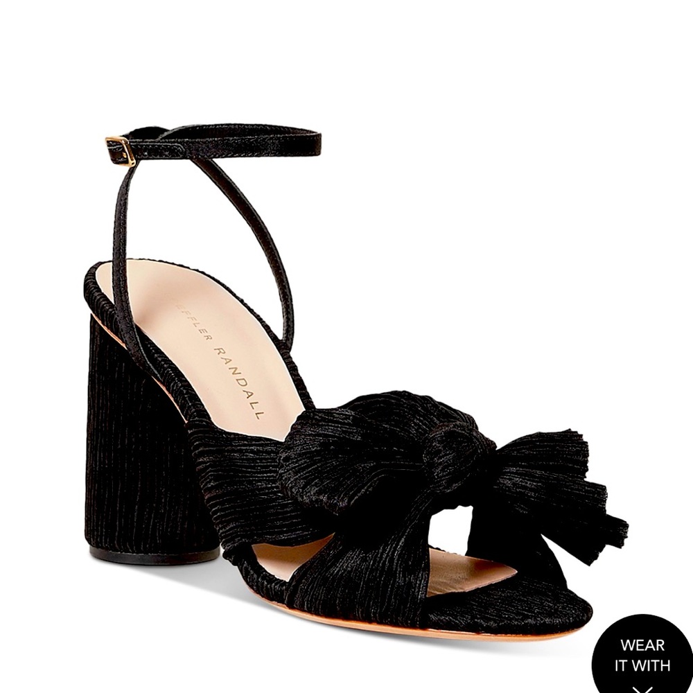 Loeffler Randall Black Heeled Sandals